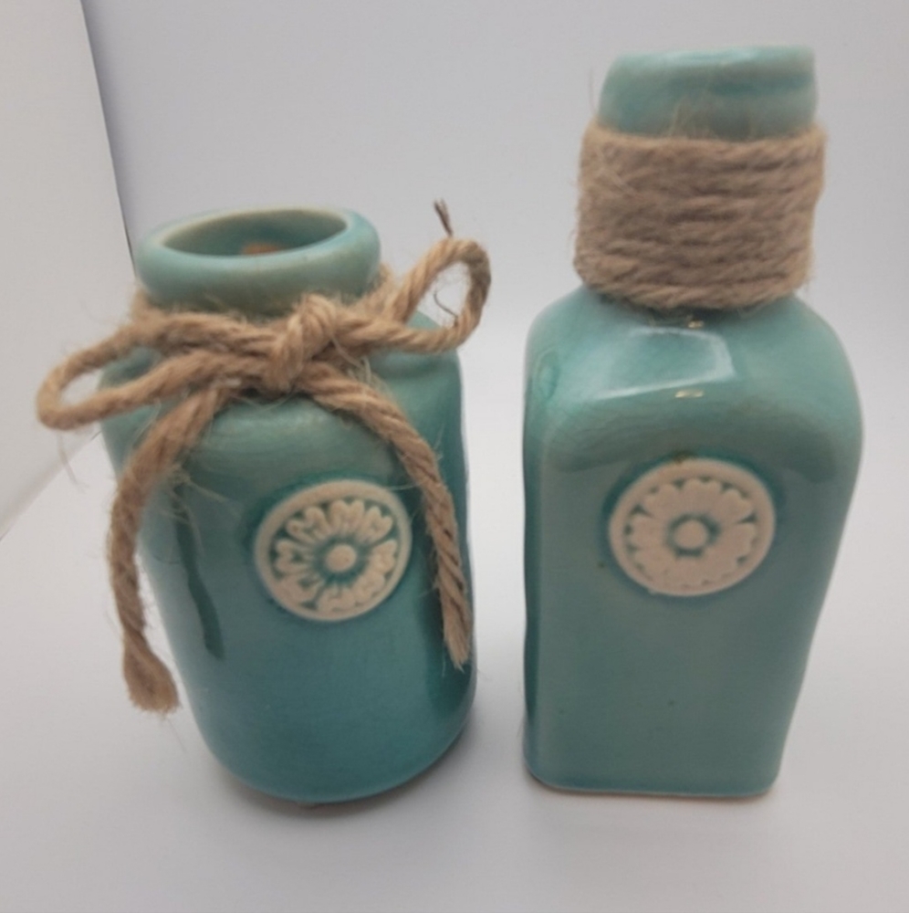 Turquoise mini Vases